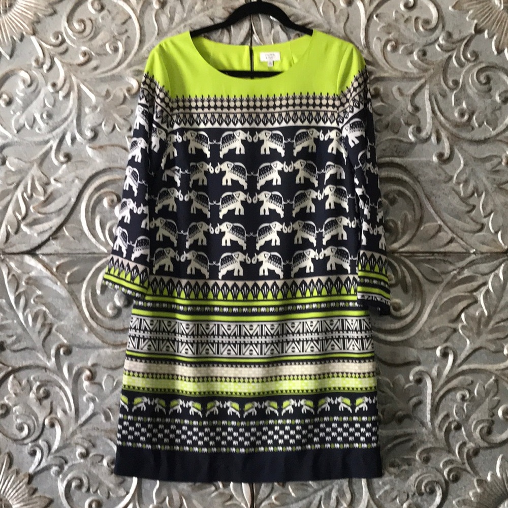 Crown and Ivy elephant print dress